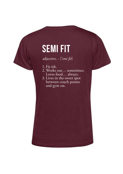 Semi Fit Club Definition Tee Vrouwen