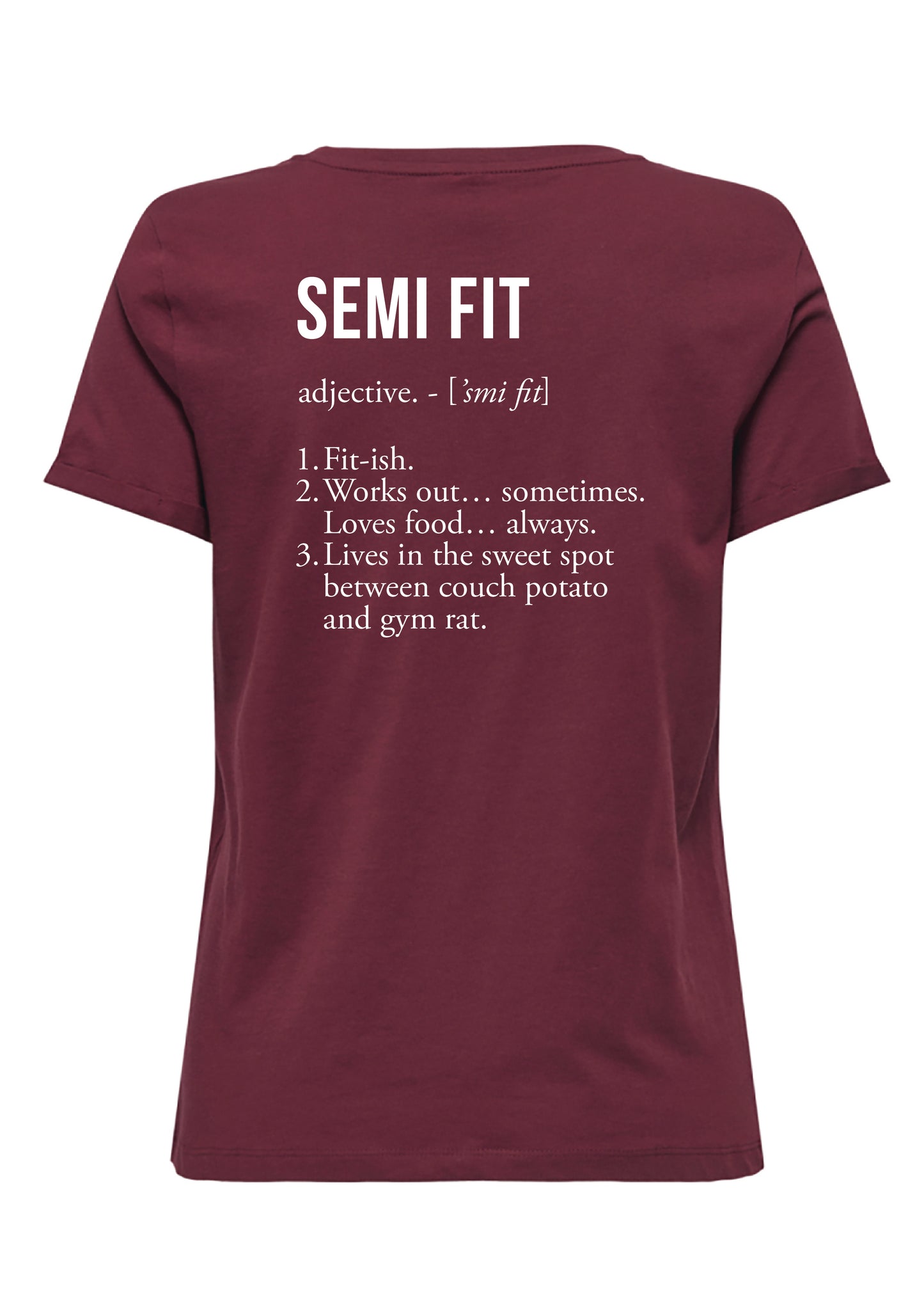 Semi Fit Club Definition Tee Mannen