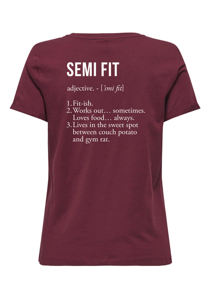 Semi Fit Club Definition Tee Mannen